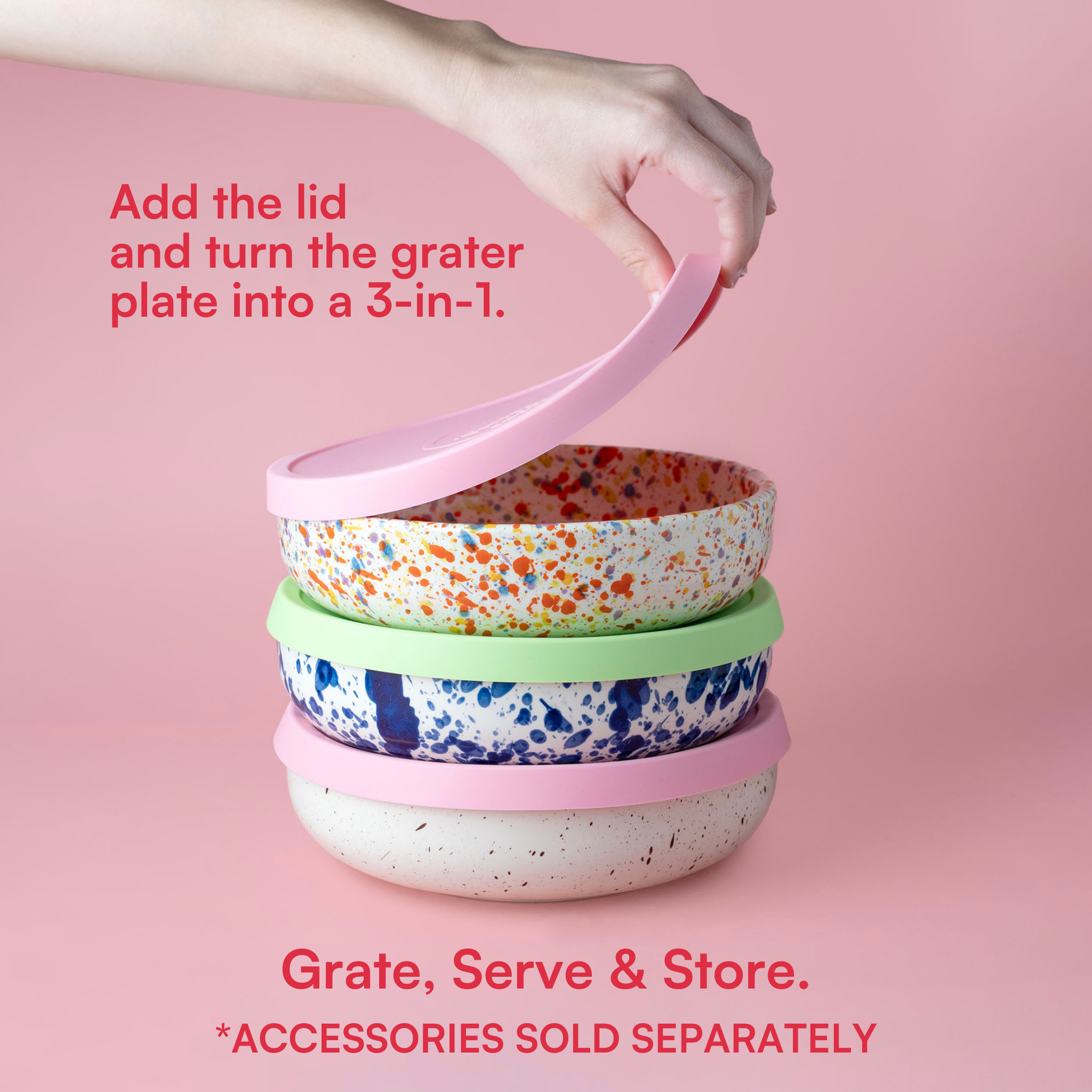 Large Pottery Grater Plate – Includes Gift Spoon / PERSIA: