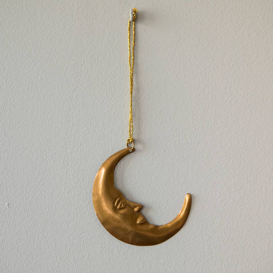 Moon Brass Ornament