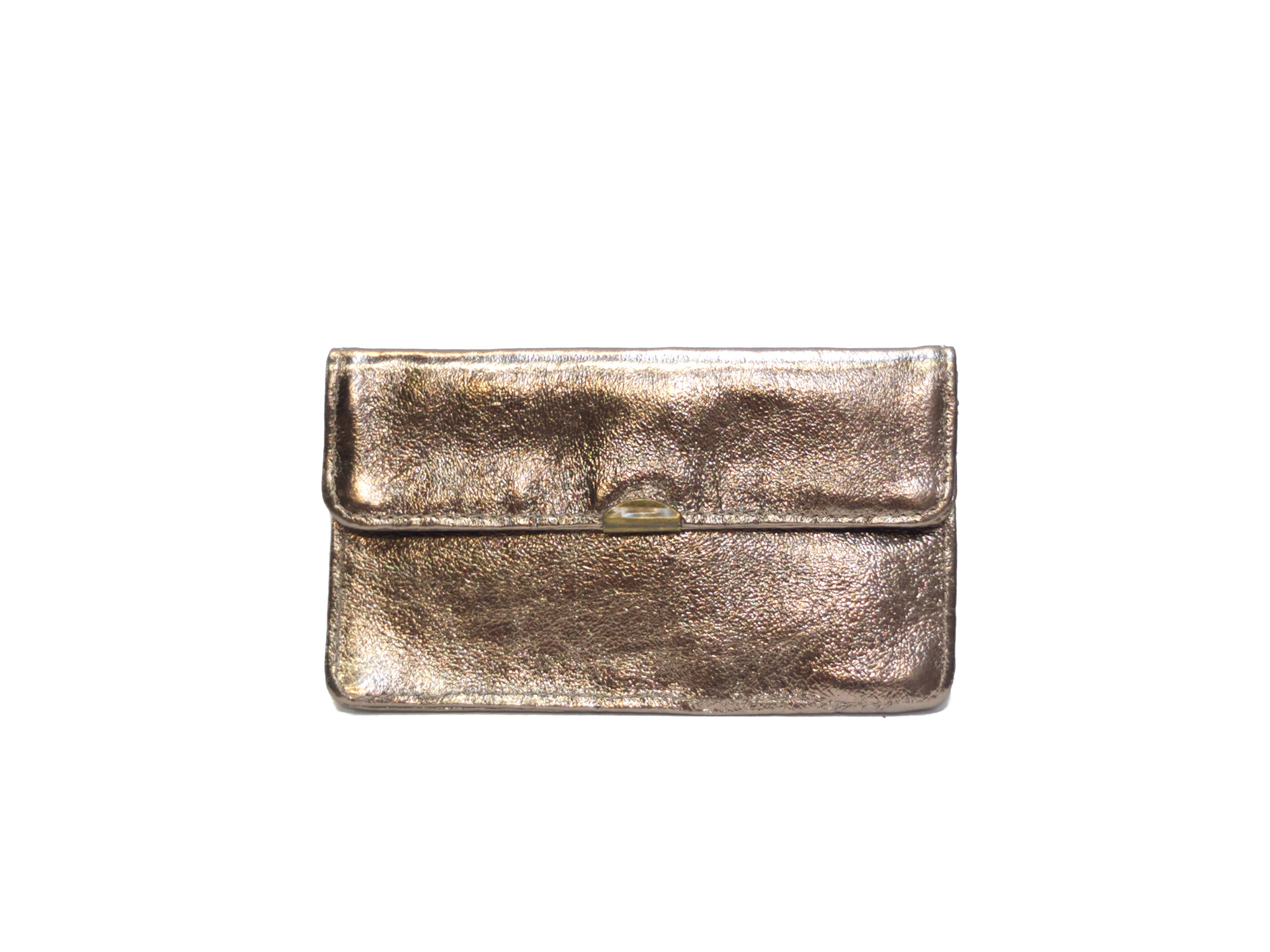 Compact all-in-one leather wallet: Leopard