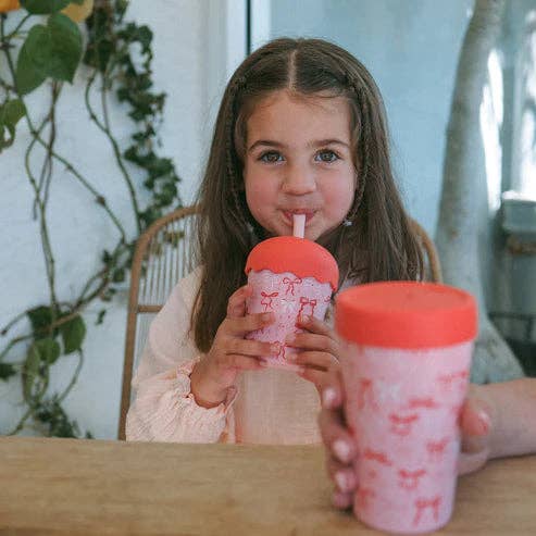 NEW Bows Mini Smoothie Cup & Straw