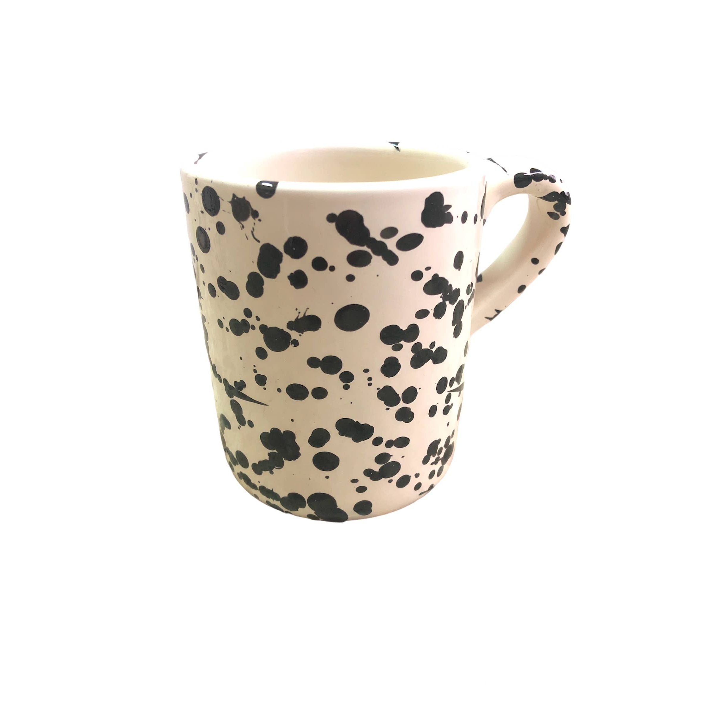 Mug cm. 9 - Splashed Line: Cream/blue