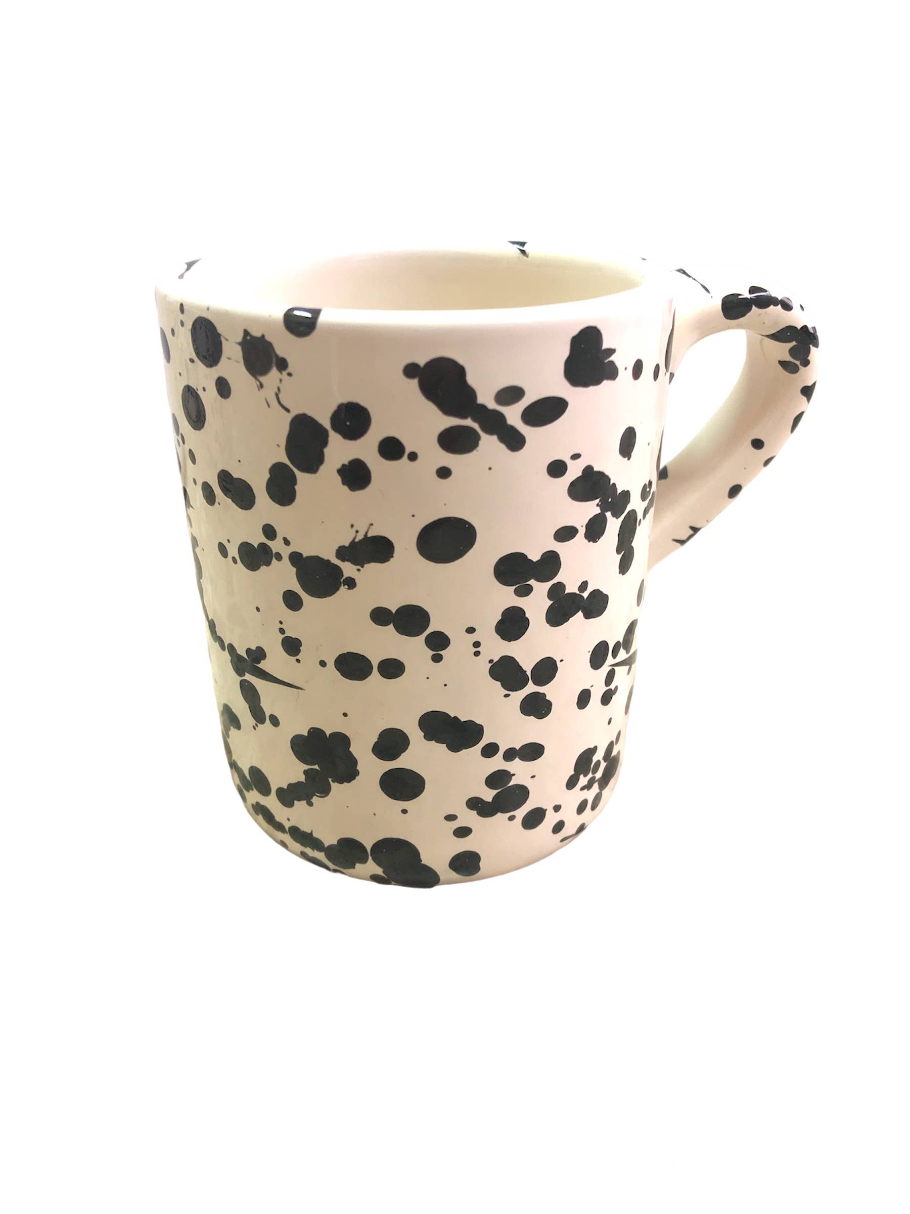 Mug cm. 9 - Splashed Line: Cream/grey