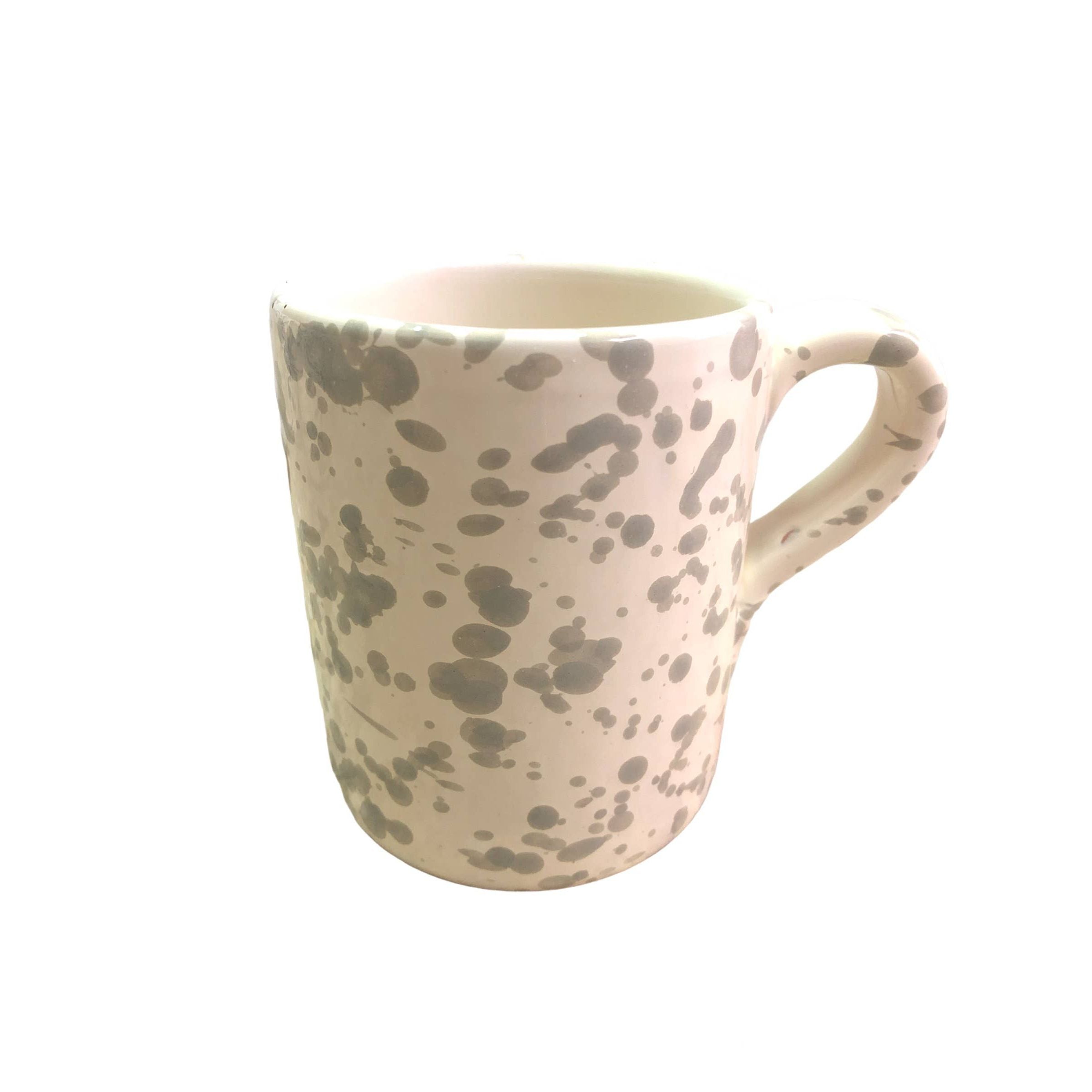 Mug cm. 9 - Splashed Line: Cream/blue