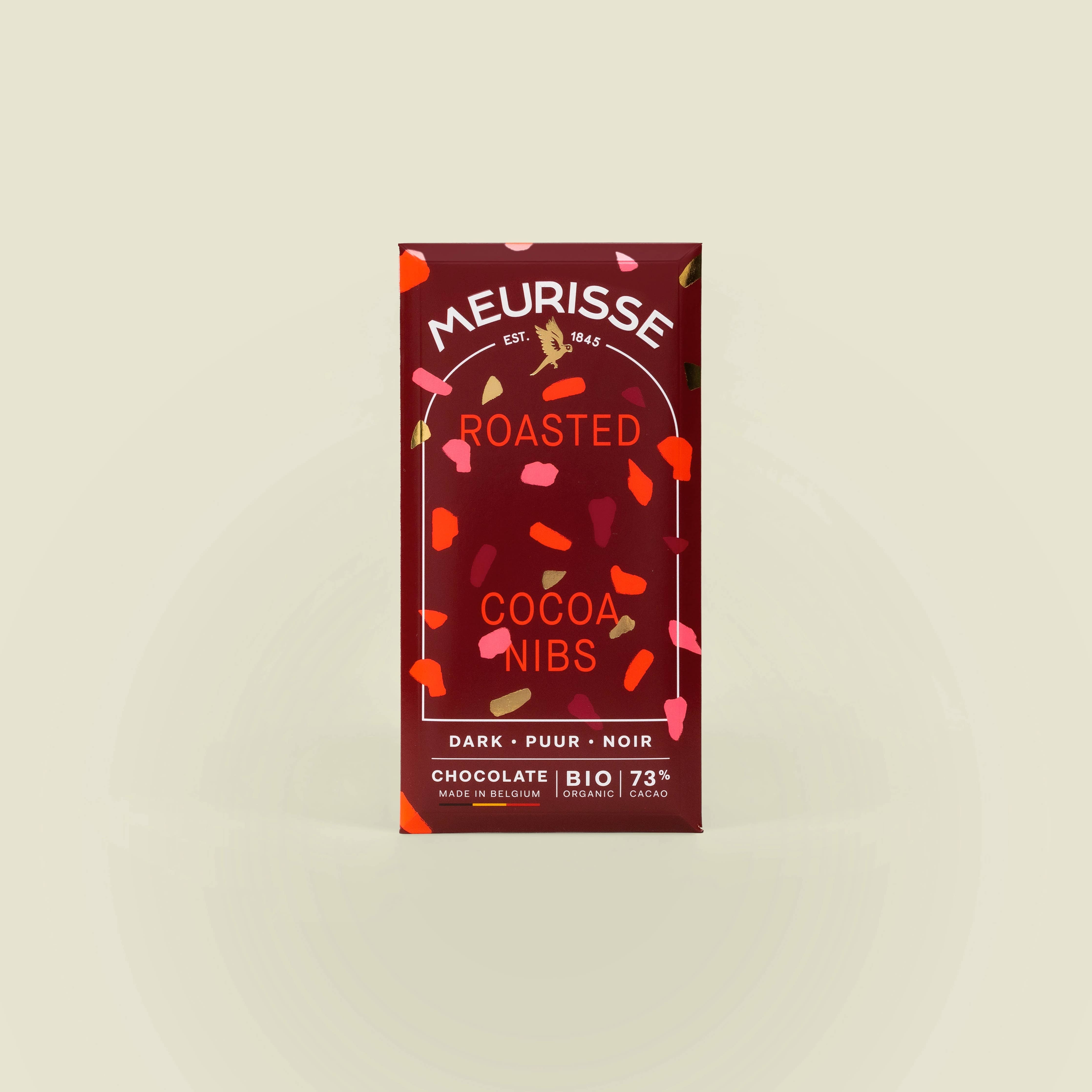 Organic Dark Chocolate with Roasted Cacao Nibs (100g)