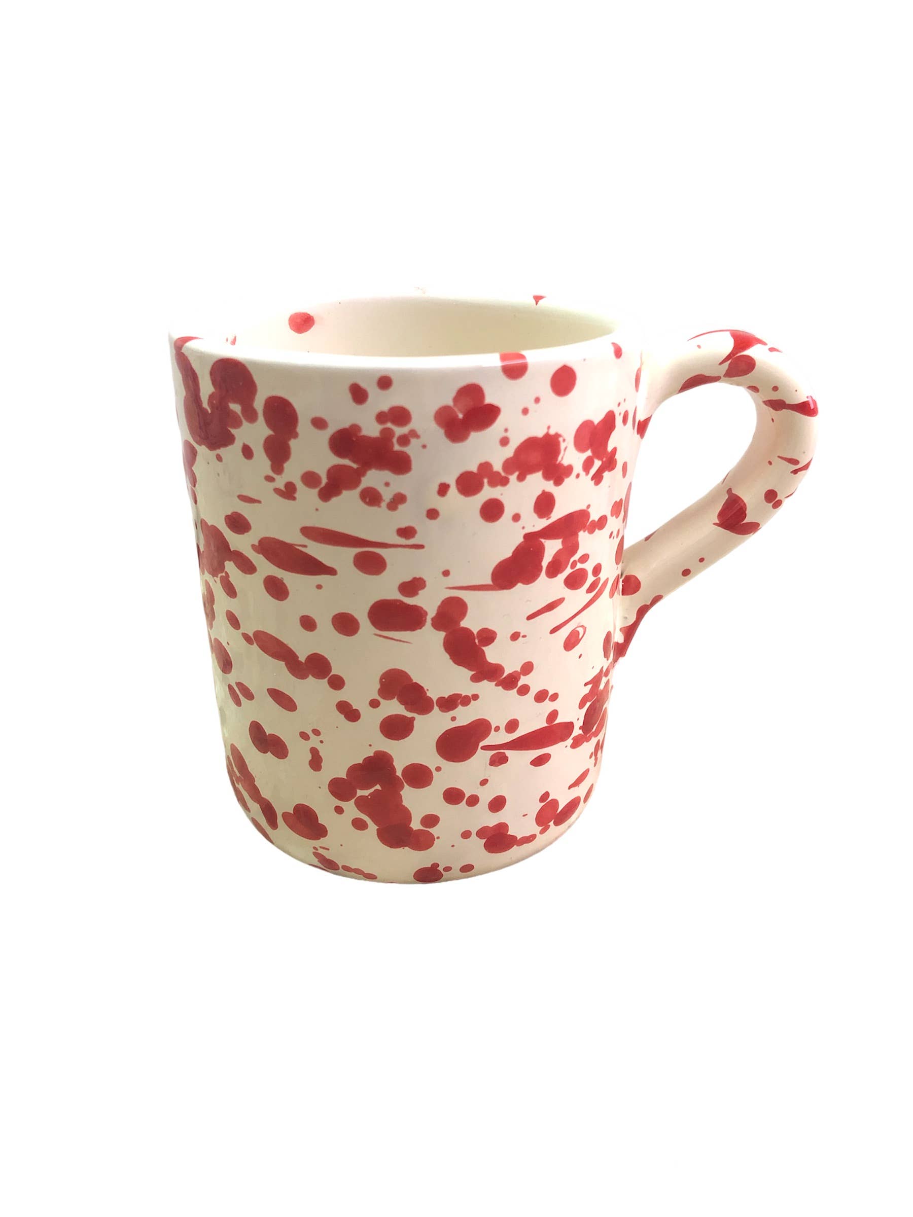 Mug cm. 9 - Splashed Line: Cream/blue