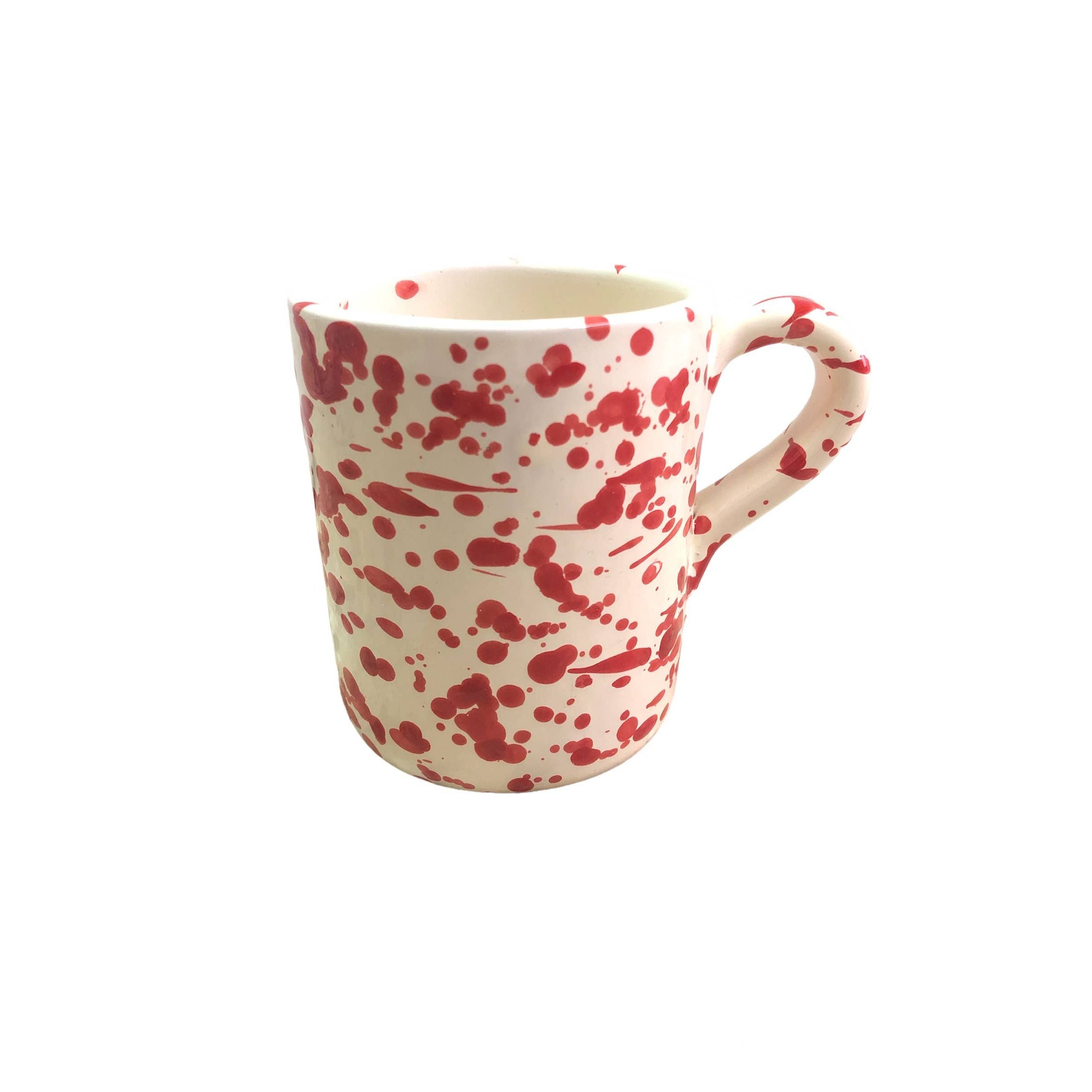 Mug cm. 9 - Splashed Line: Cream/grey
