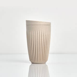 Huskee Cup + Lid 12oz: Natural