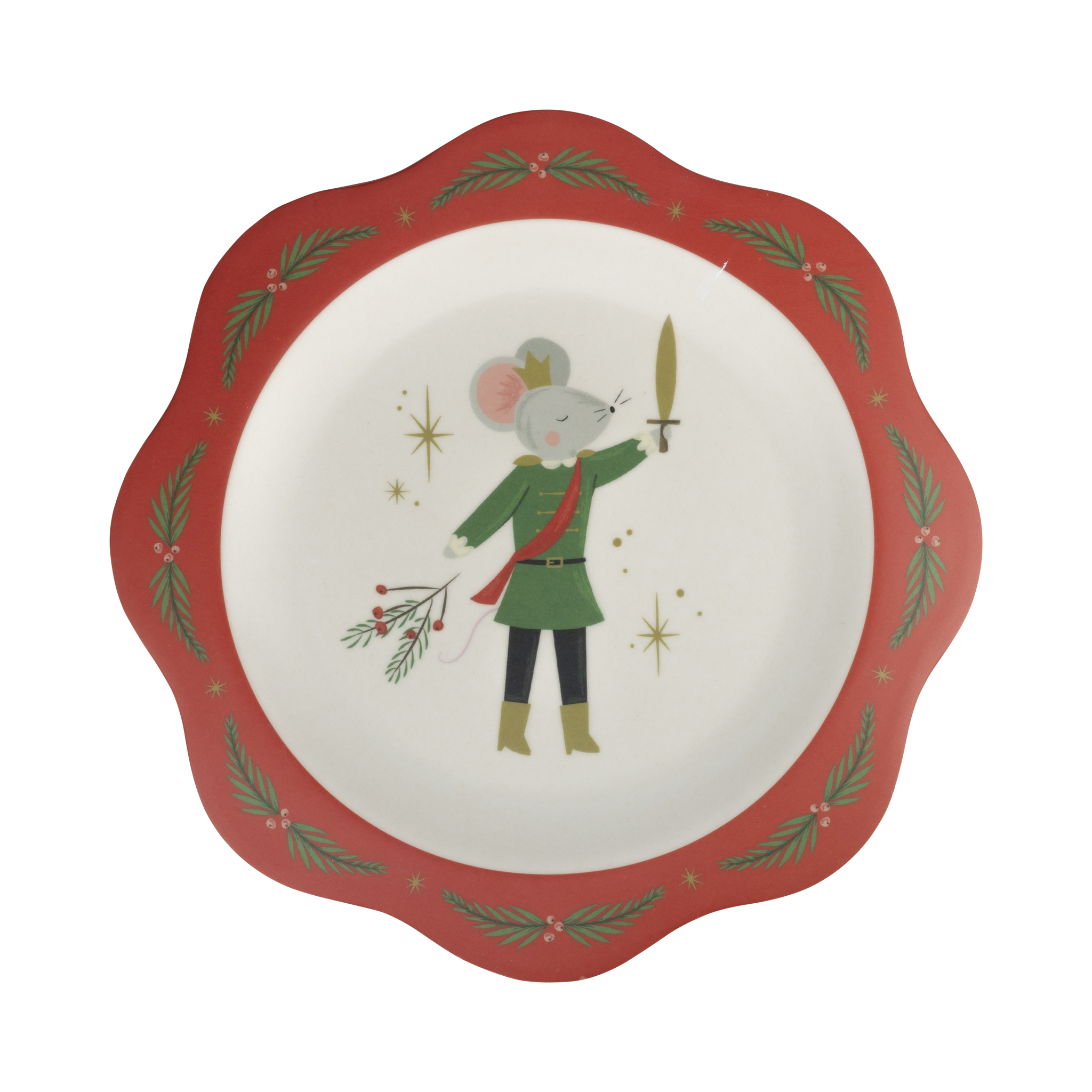 NUT1143 - Nutcracker Bamboo 9" Plate Set
