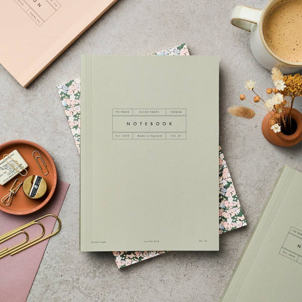 Vol 41: Ruled Sage Lay Flat Notebook