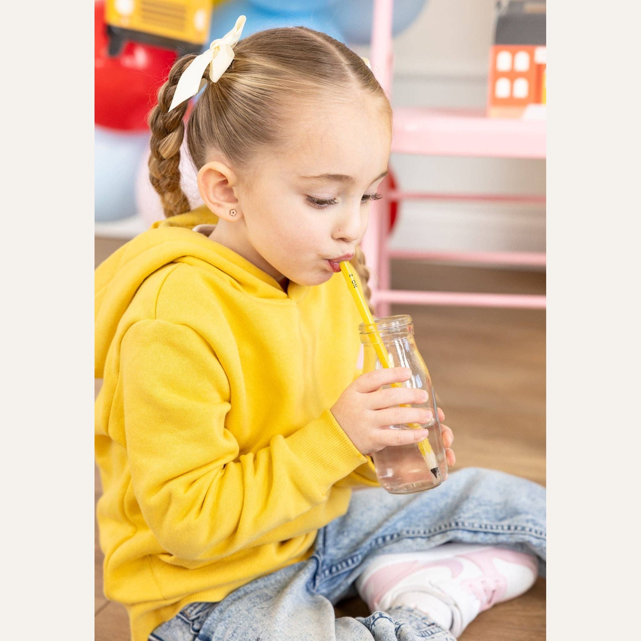 BTS1115 - Pencil Reusable Straws - 12 count