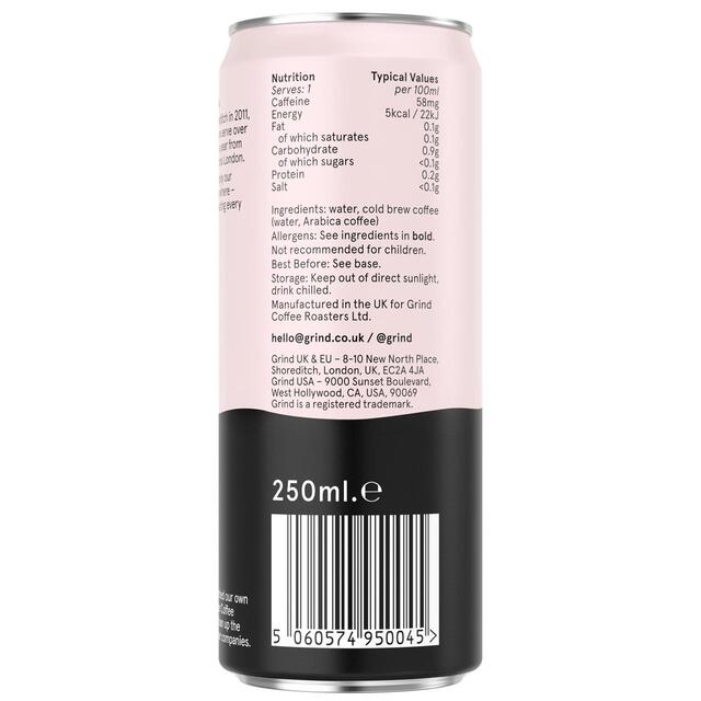 Grind Iced Black Coffee 250ml - TheGiftCoMalta