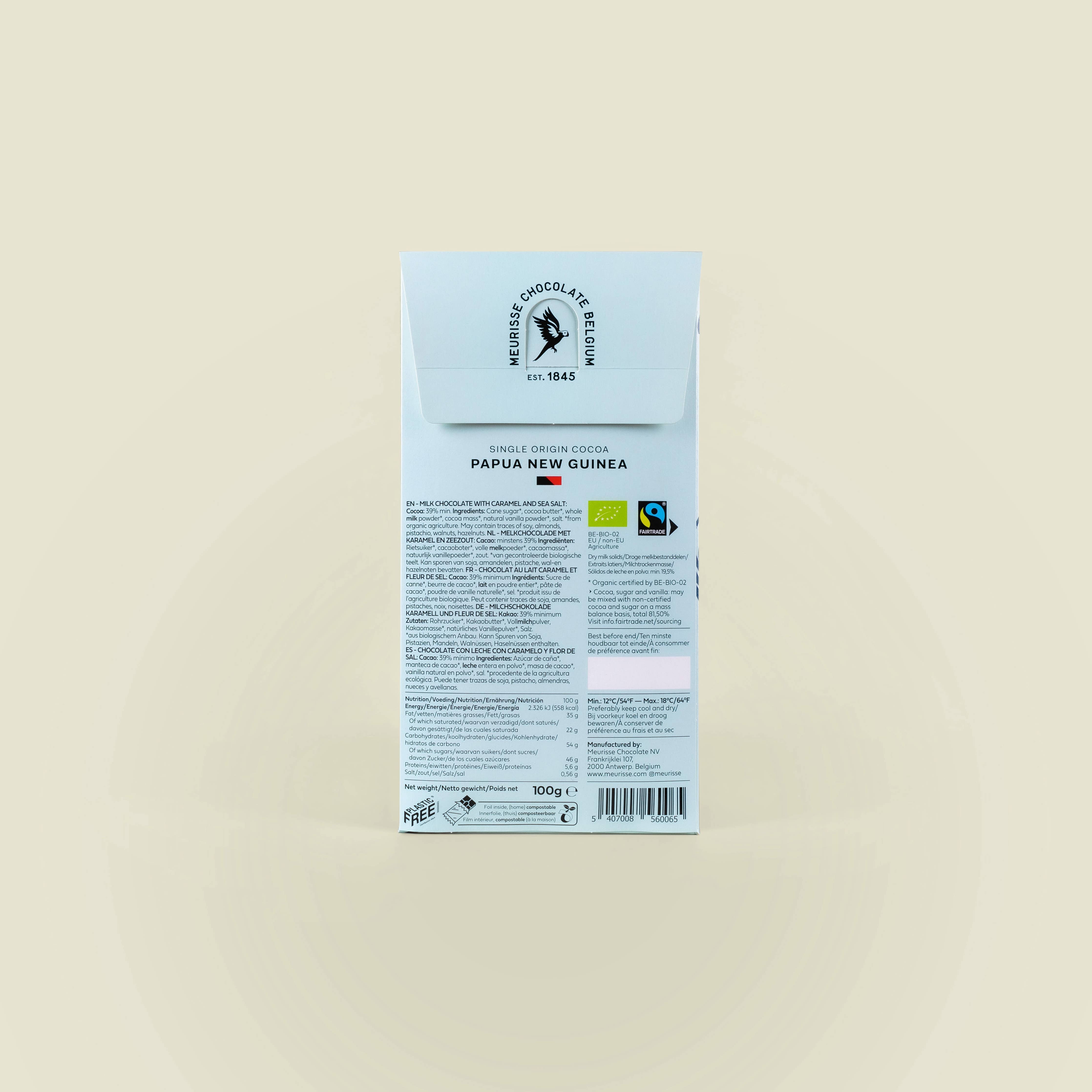 Organic Milk Chocolate with Caramel & Seasalt (100g)