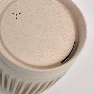Huskee Cup + Lid 12oz: Natural