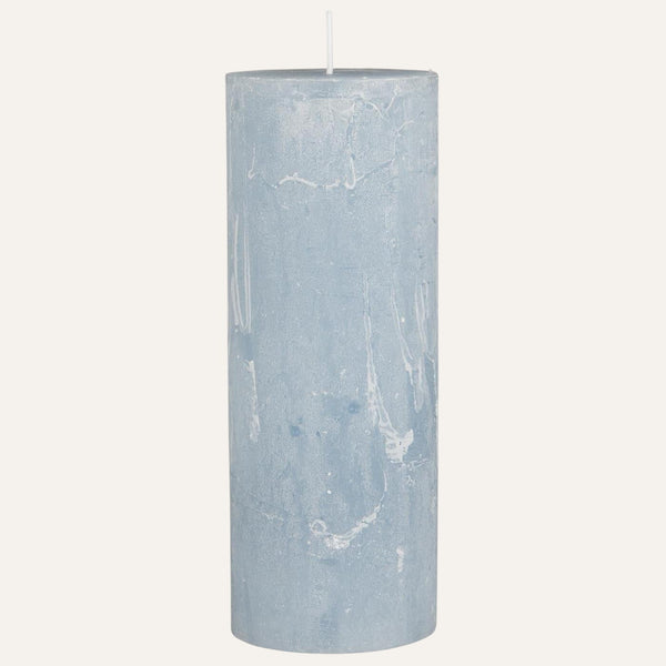 Pillar Candle | Blue Frost - TheGiftCoMalta