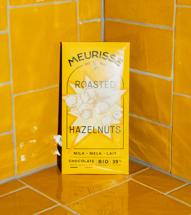 Organic Milk Chocolate with Roasted Hazelnuts (100g)