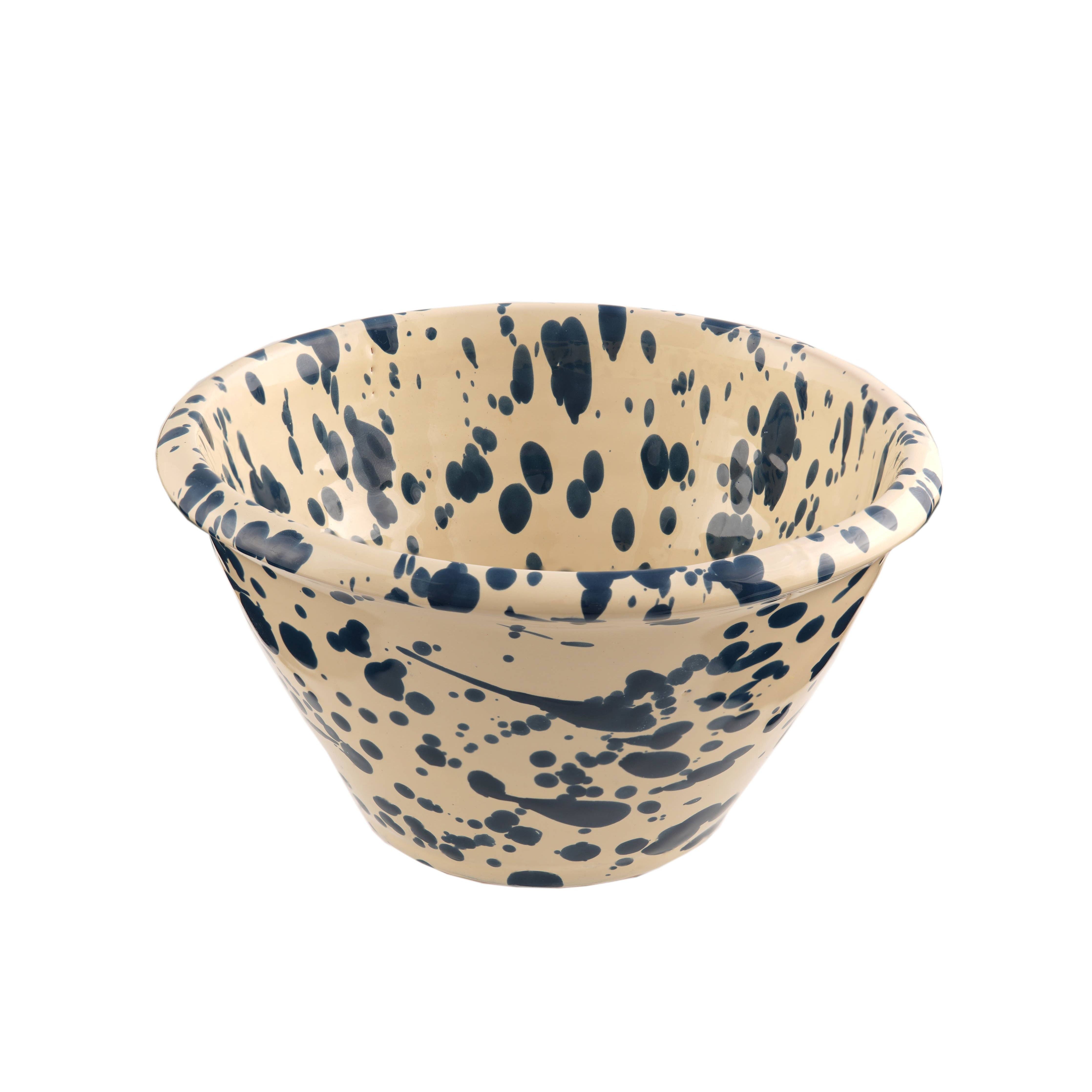 Catino cm 15 - Splasshed Line: Cream/black