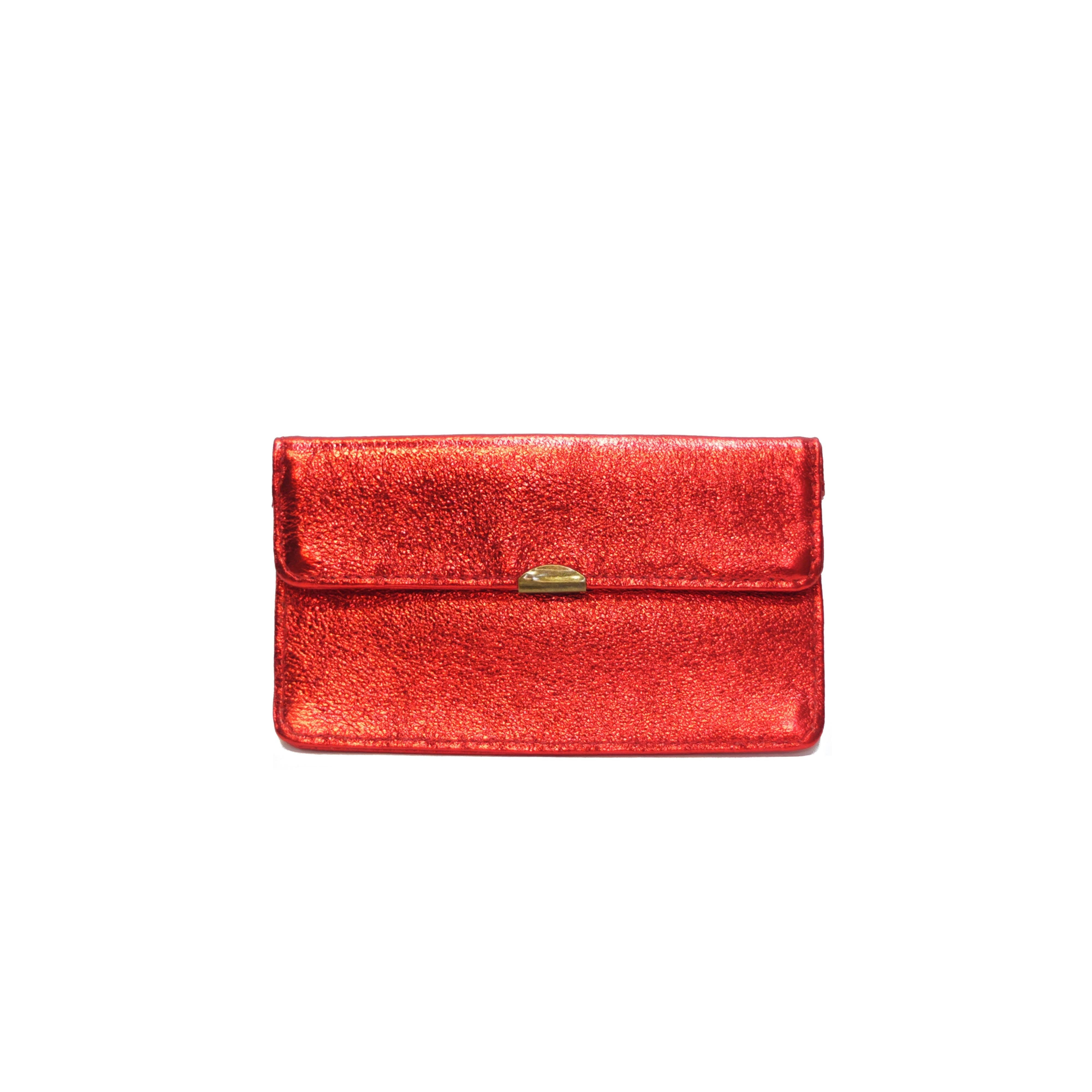 Compact all-in-one leather wallet: Steely