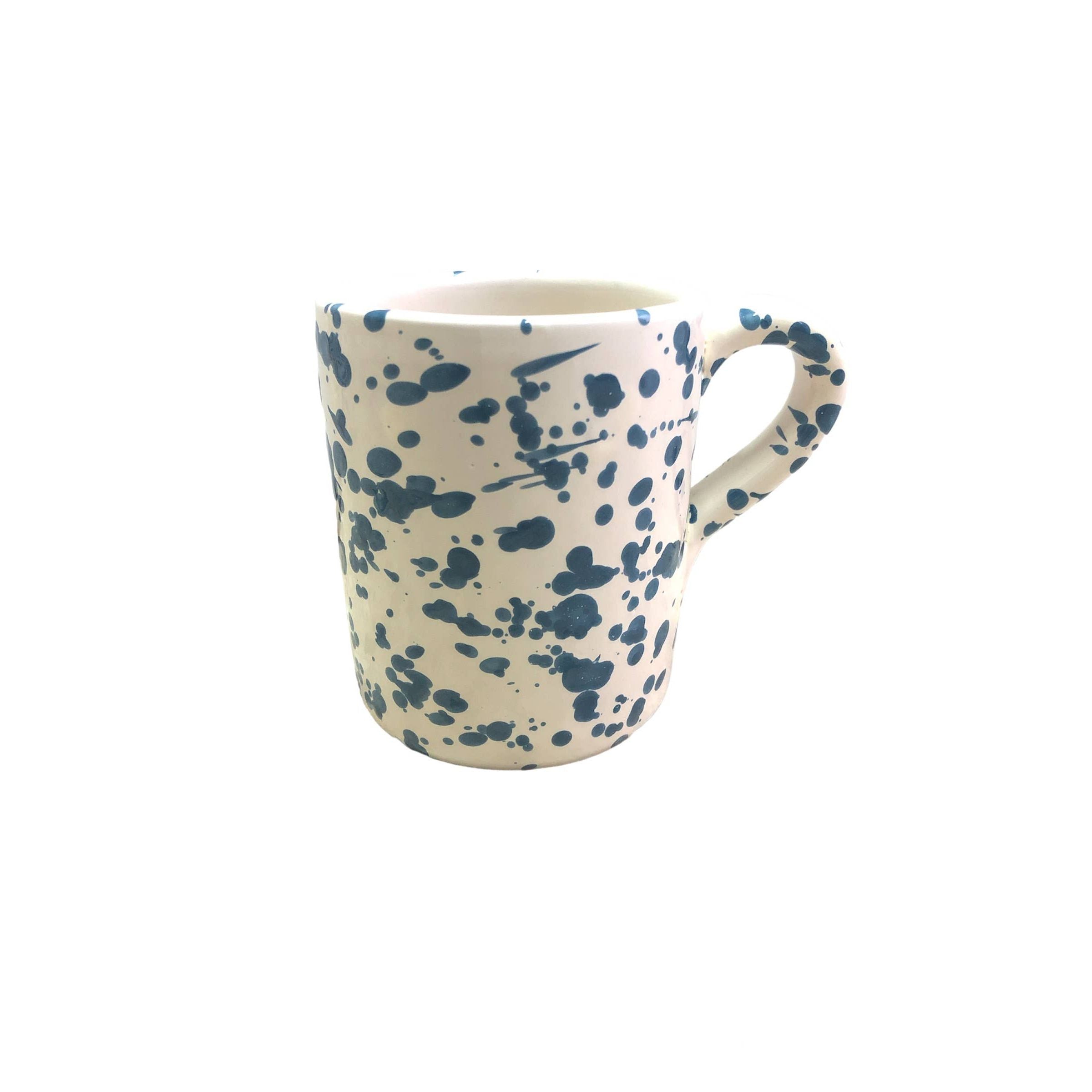 Mug cm. 9 - Splashed Line: Cream/grey