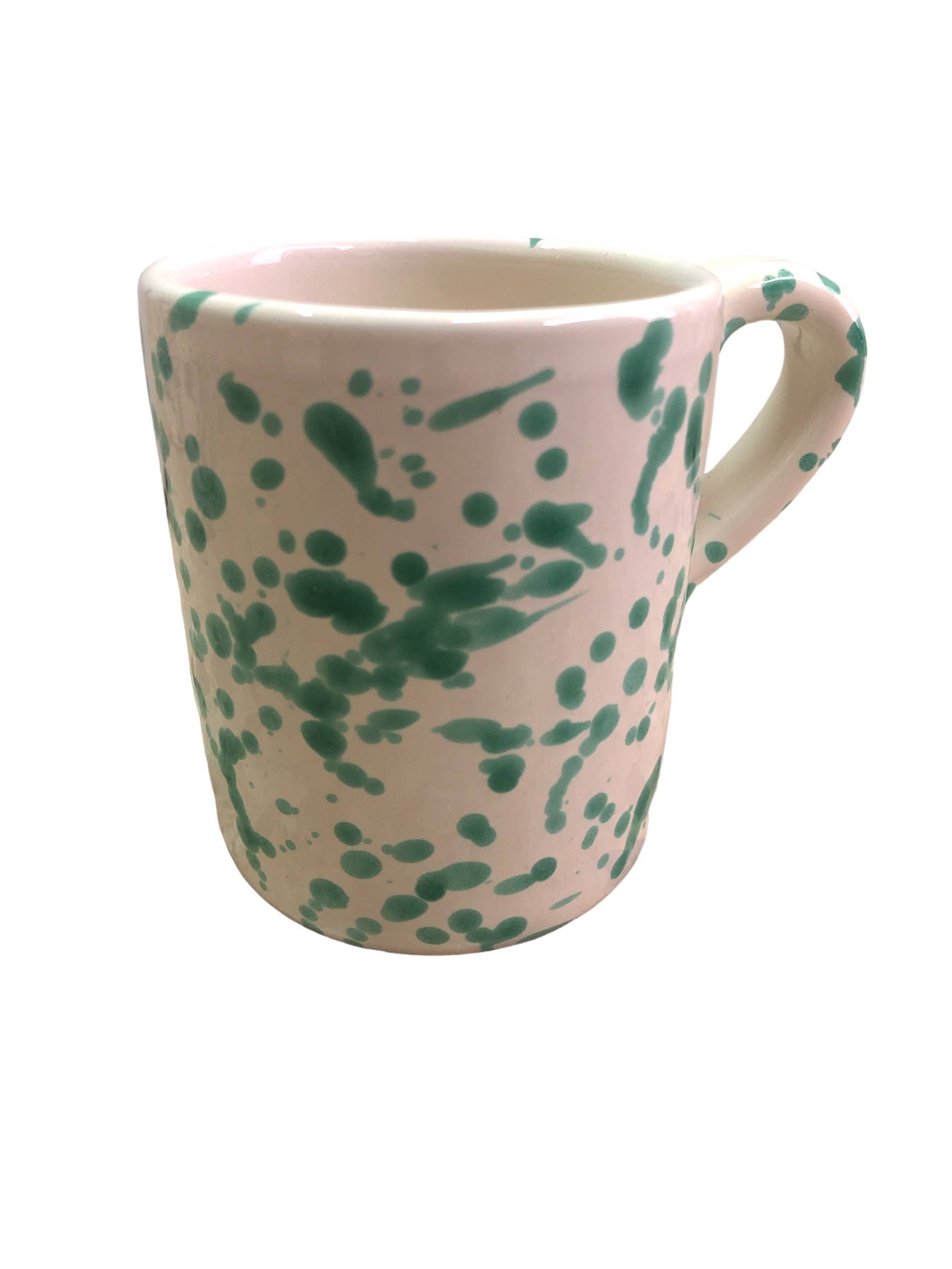Mug cm. 9 - Splashed Line: Cream/blue