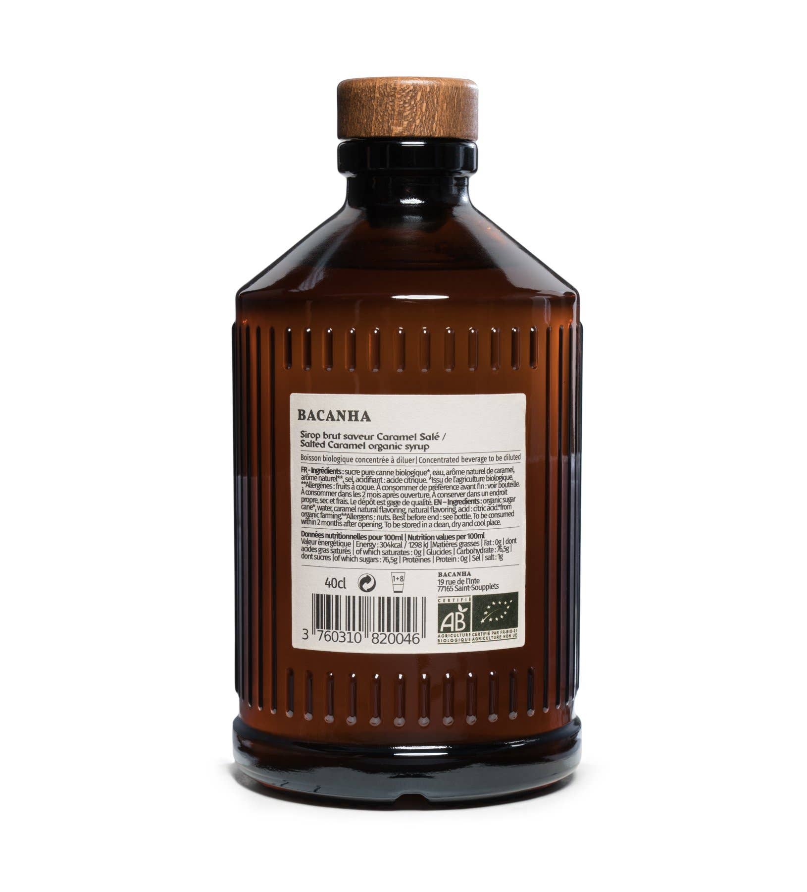 Raw Salted Caramel Syrup - Organic - 400ml - 13,5 fl. oz.