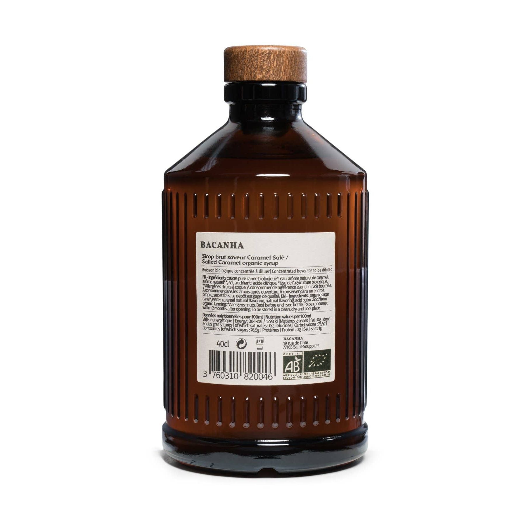 Raw Salted Caramel Syrup - Organic - 400ml - 13,5 fl. oz.