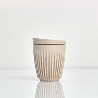 Huskee Cup + Lid 8oz: Natural