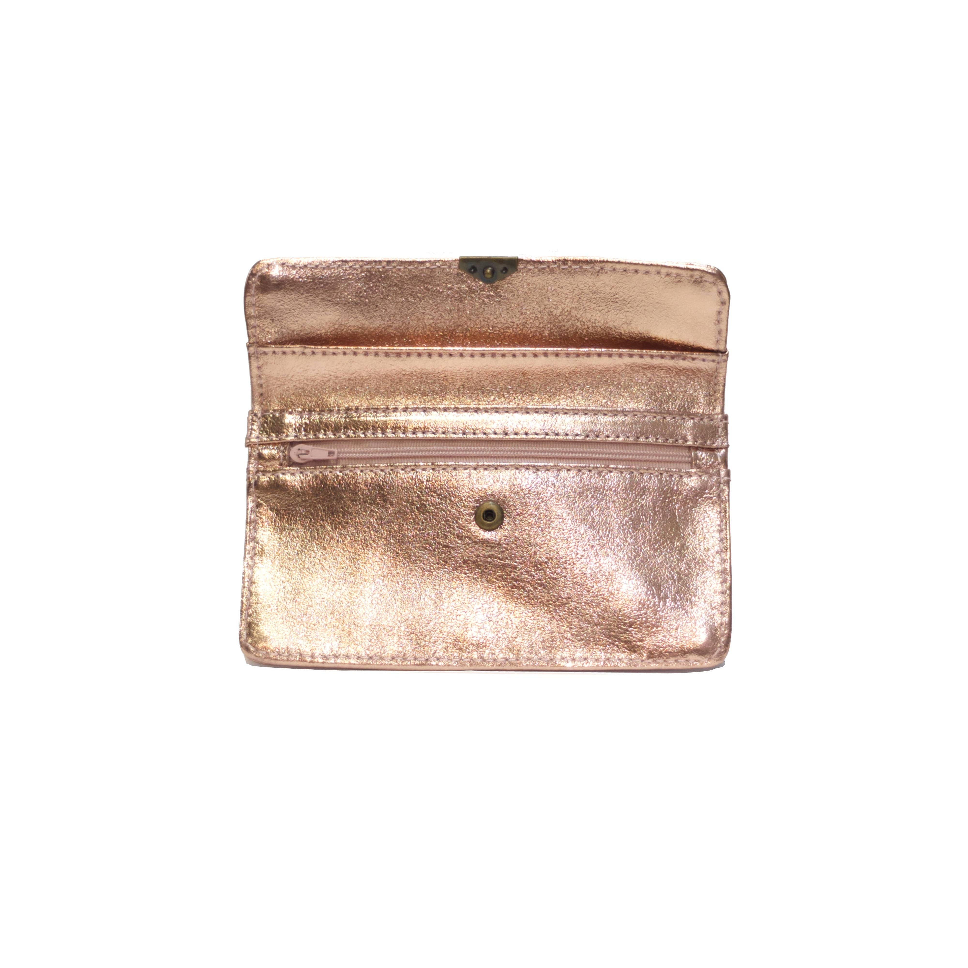 Compact all-in-one leather wallet: Steely