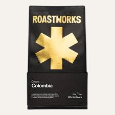 Roastworks Colombia whole coffee beans