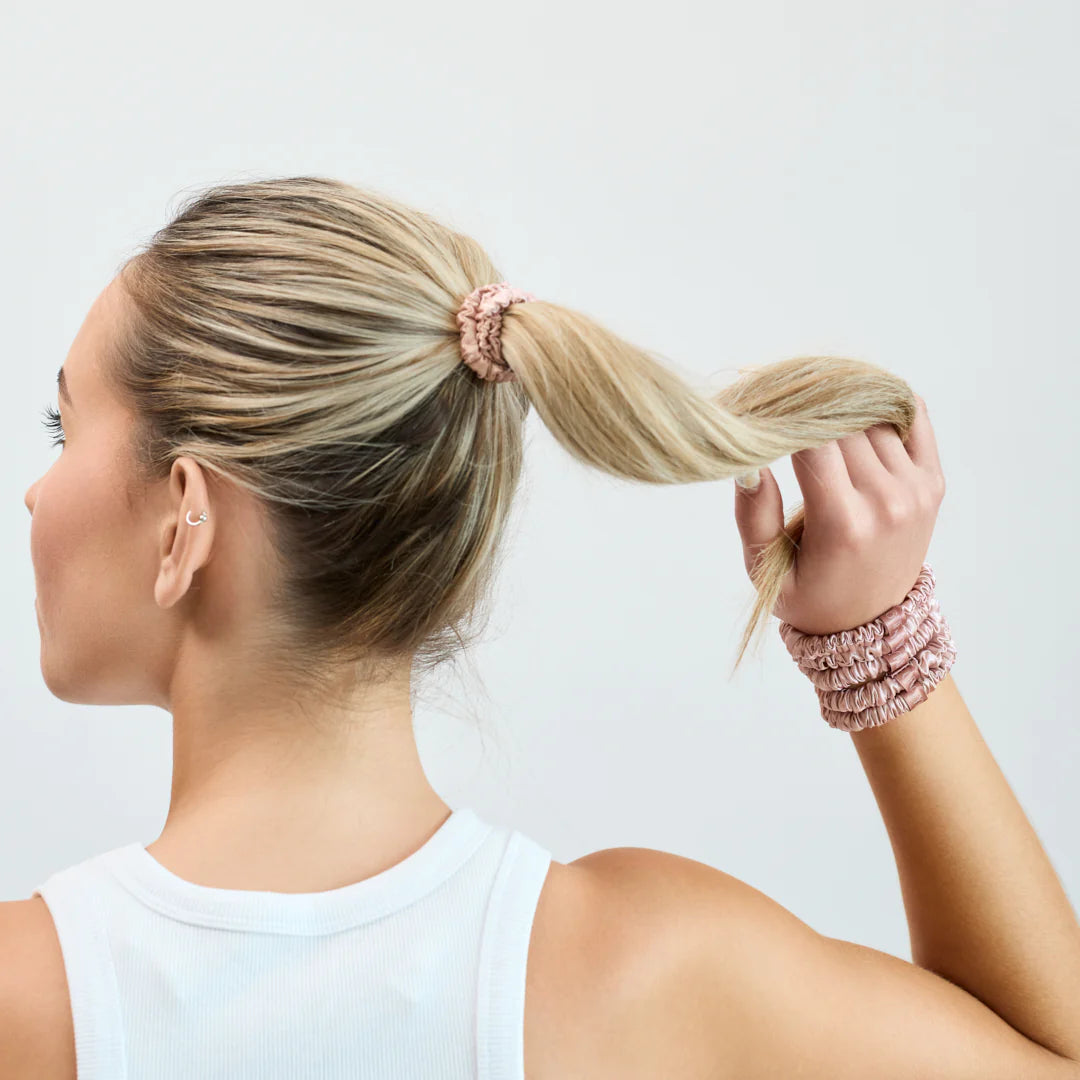Slim Silk Scrunchies Rosaline