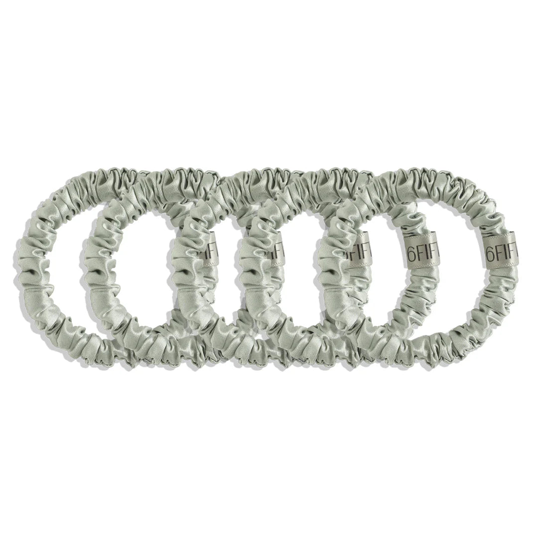 Slim Silk Scrunchies Earth