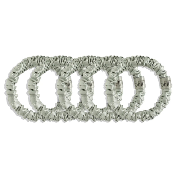 Slim Silk Scrunchies Earth