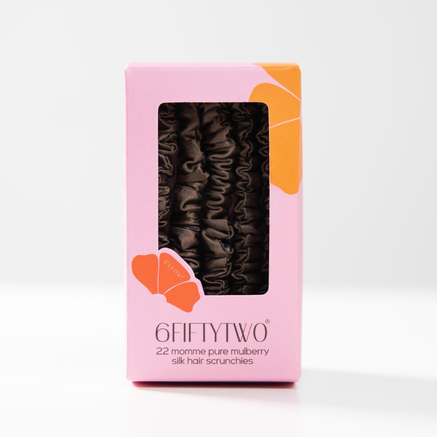 Slim Silk Scrunchies Chocolate