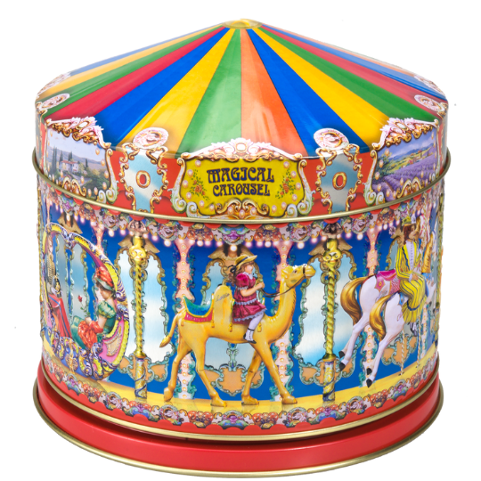 Churchill Musical Carousel Biscuit Tin