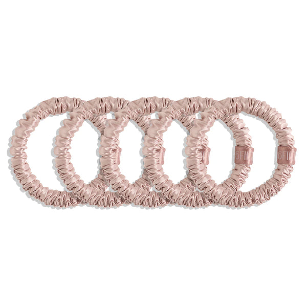 Slim Silk Scrunchies Rosaline