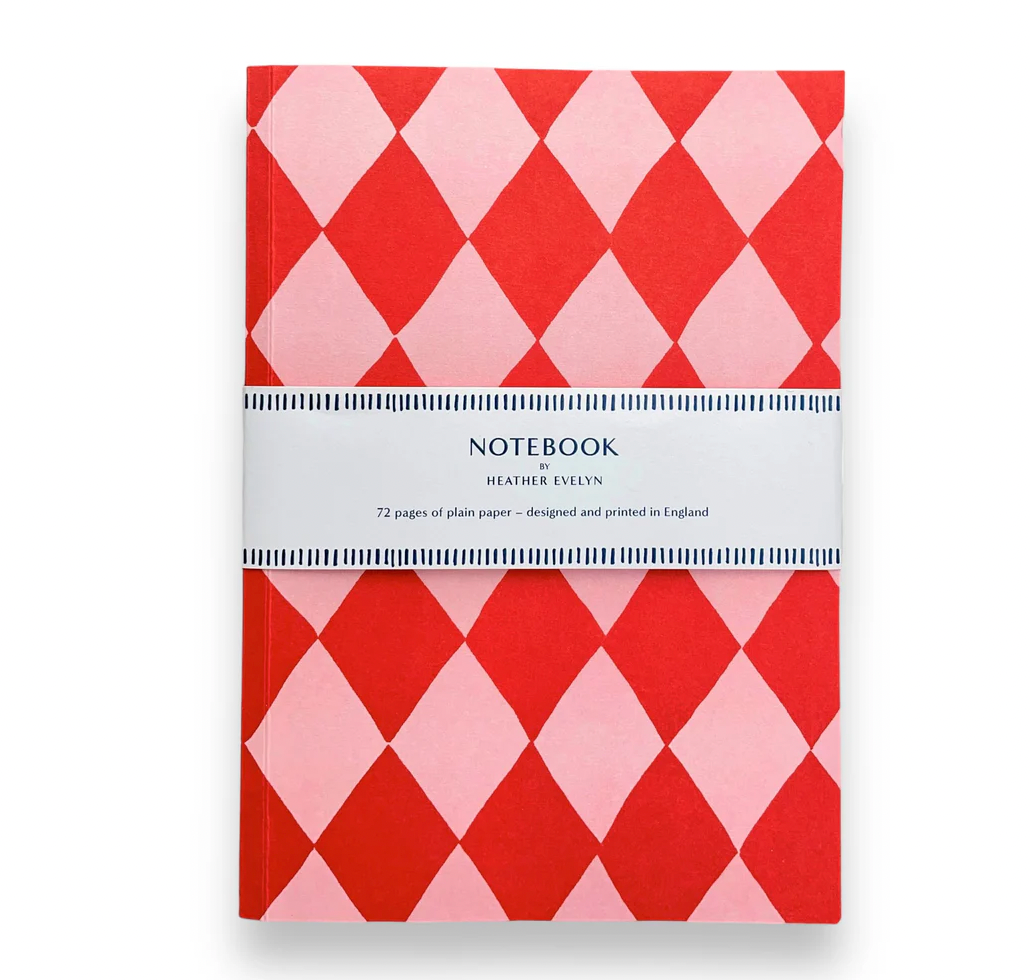 Diamond Red - A6 Plain Notebook