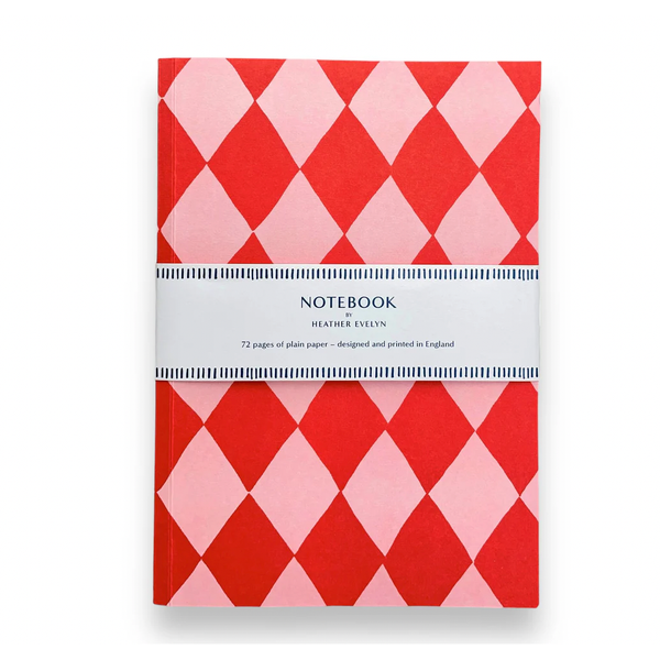 Diamond Red - A5 Plain Notebook