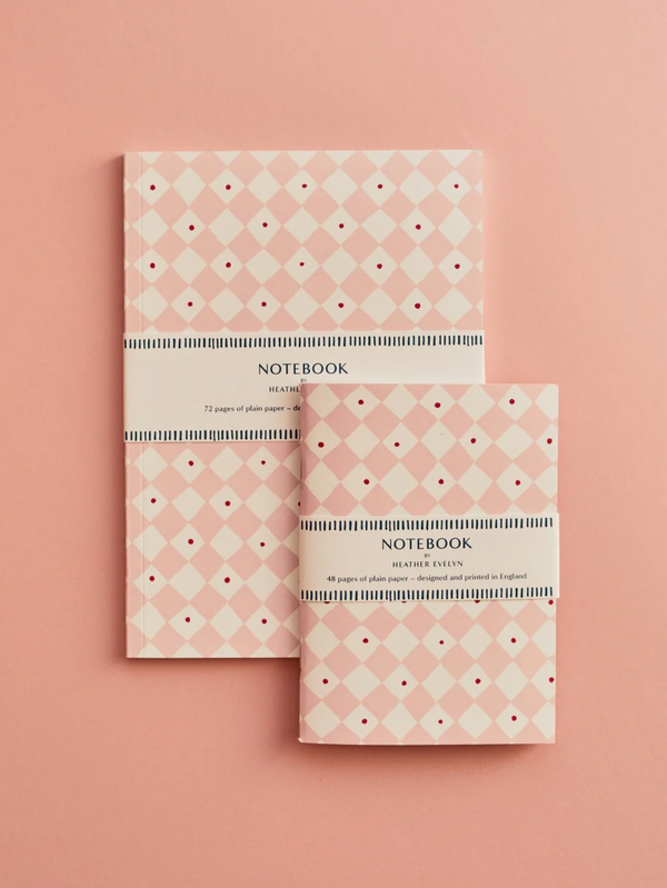 Diamond Pink - A6 Plain Notebook