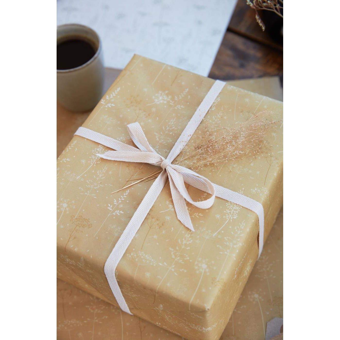 Cotton ribbon on spool 5 m rose - TheGiftCoMalta