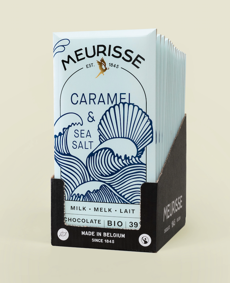 Organic Milk Chocolate with Caramel & Seasalt (100g)