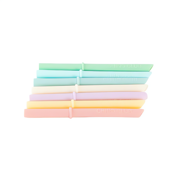 Silicone Mixed Straws with Stoppers