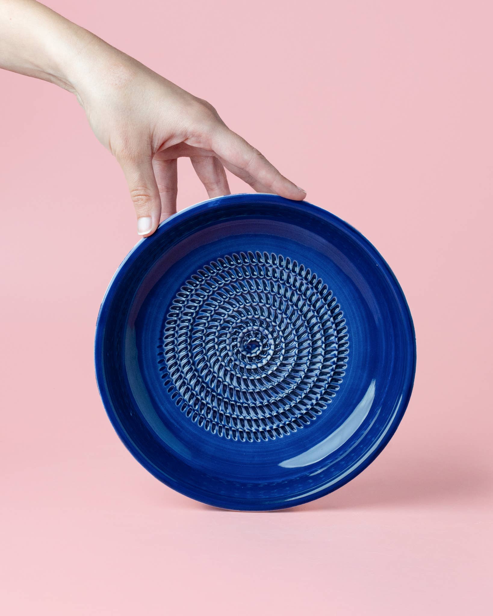 Large Pottery Grater Plate – Includes Gift Spoon / COAST