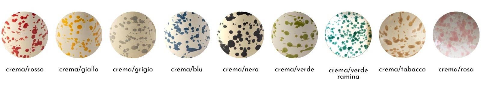 Mug cm. 9 - Splashed Line: Cream/grey