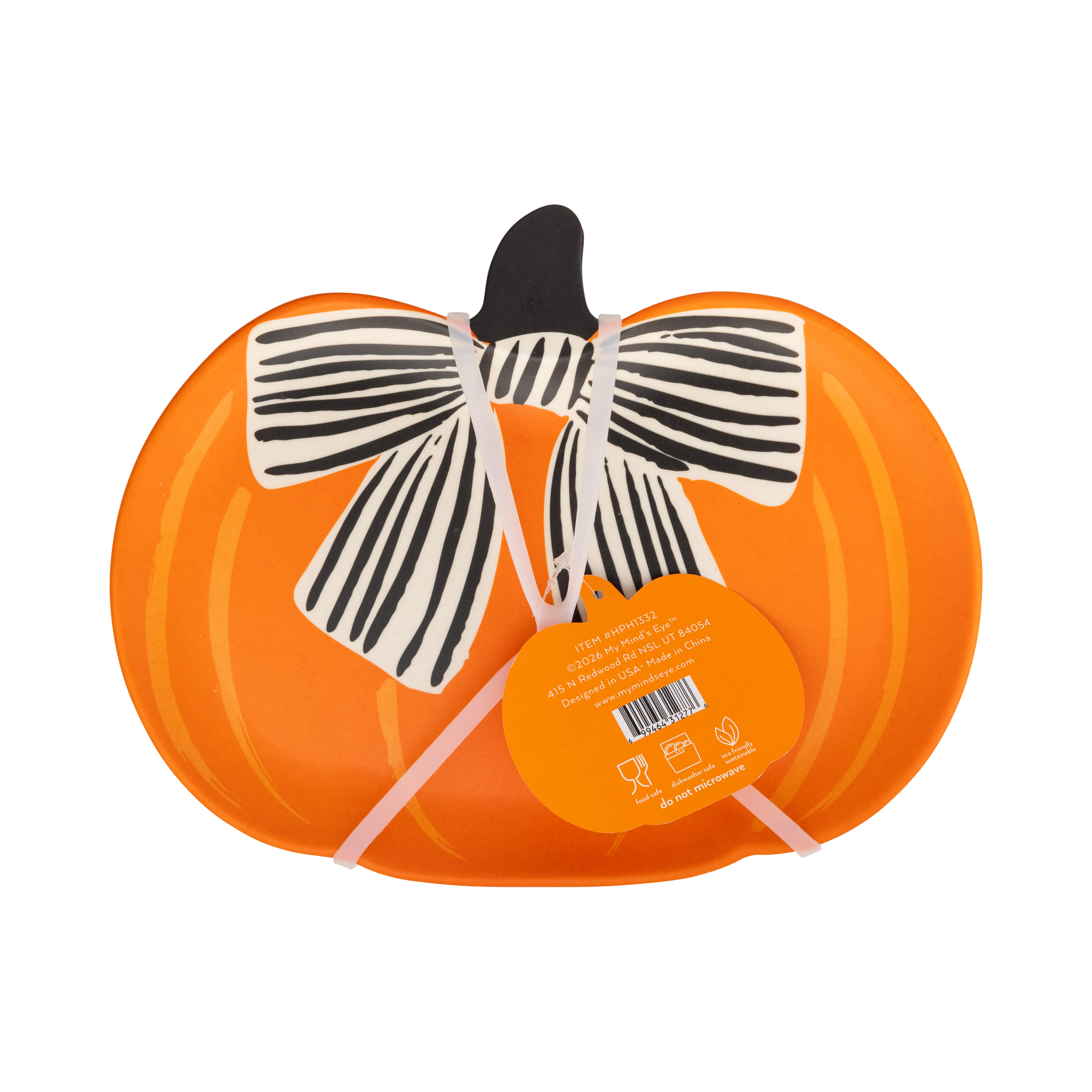 Pumpkin Bamboo Plates Set