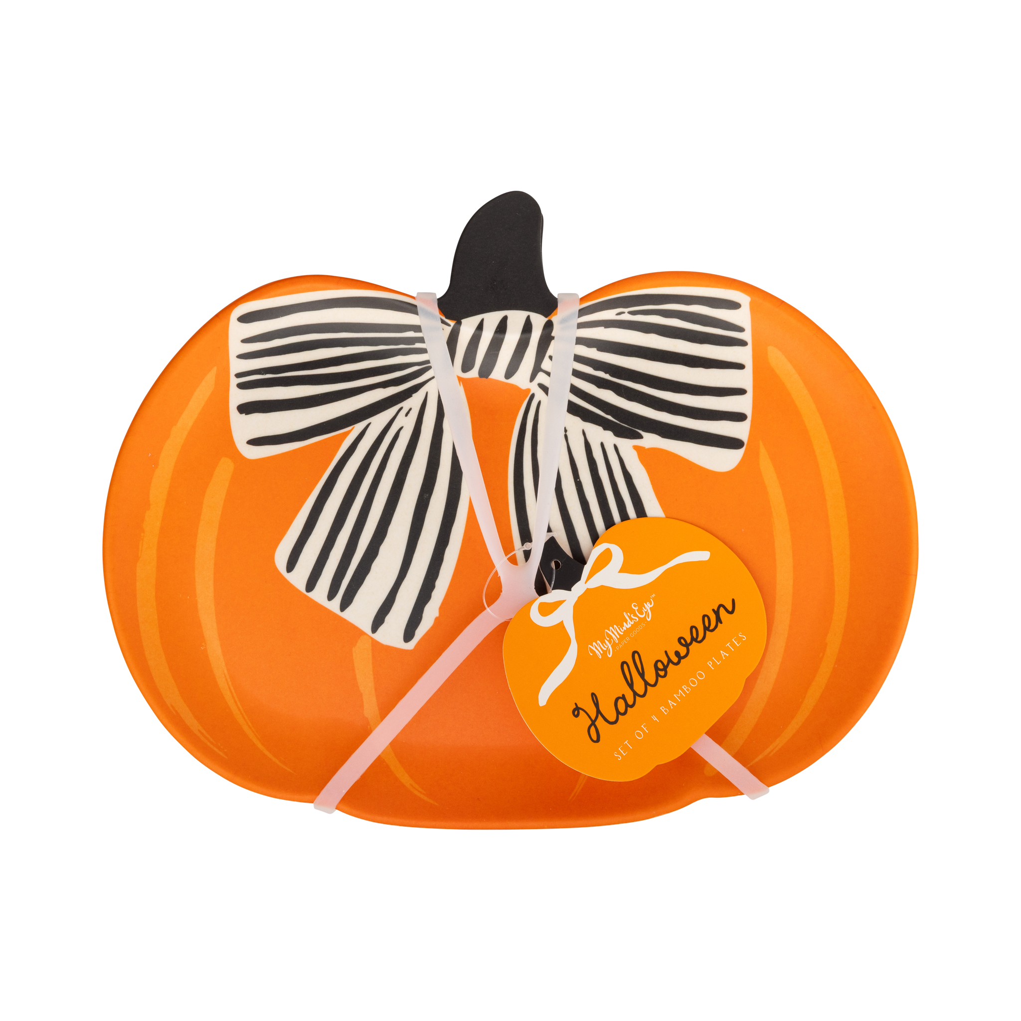 Pumpkin Bamboo Plates Set