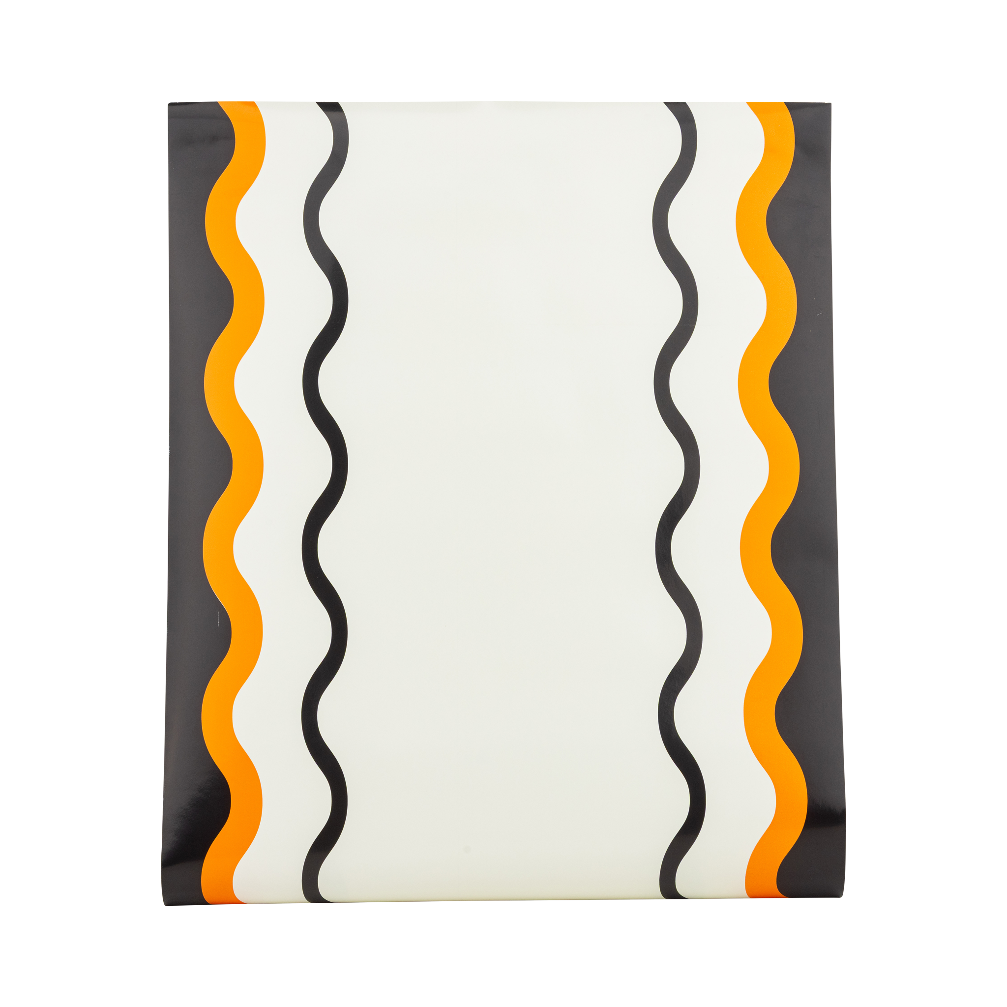VHP1320 - Orange and Black Ric Rac Paper Table Runner