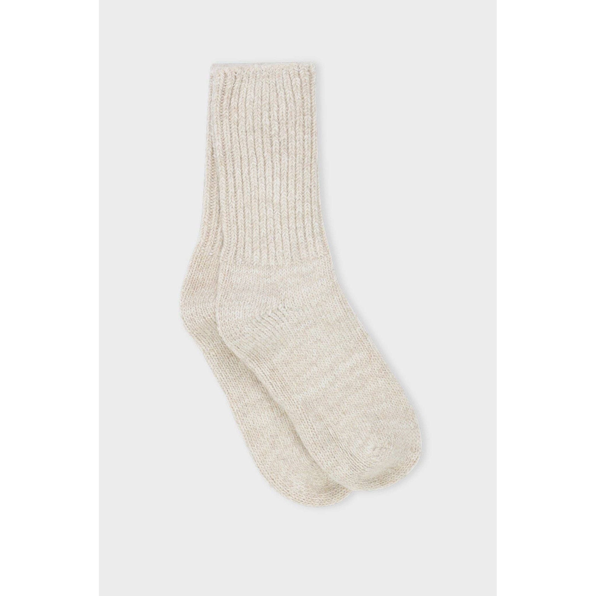 Boyfriend socks - oatmeal melange: Oatmeal / 36/38