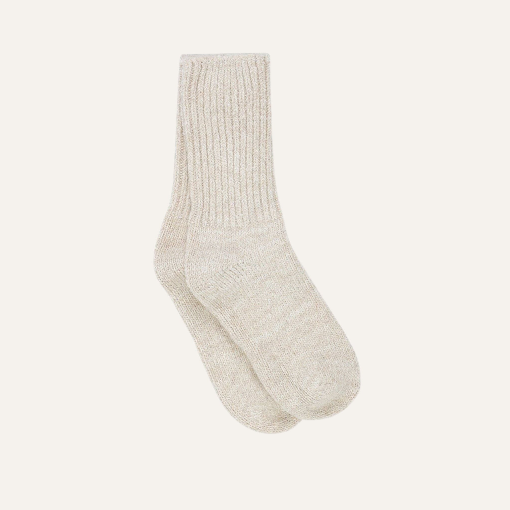 Boyfriend socks - oatmeal melange: Oatmeal / 39/41