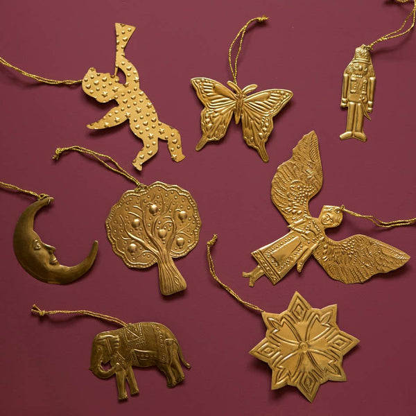 Moon Brass Ornament