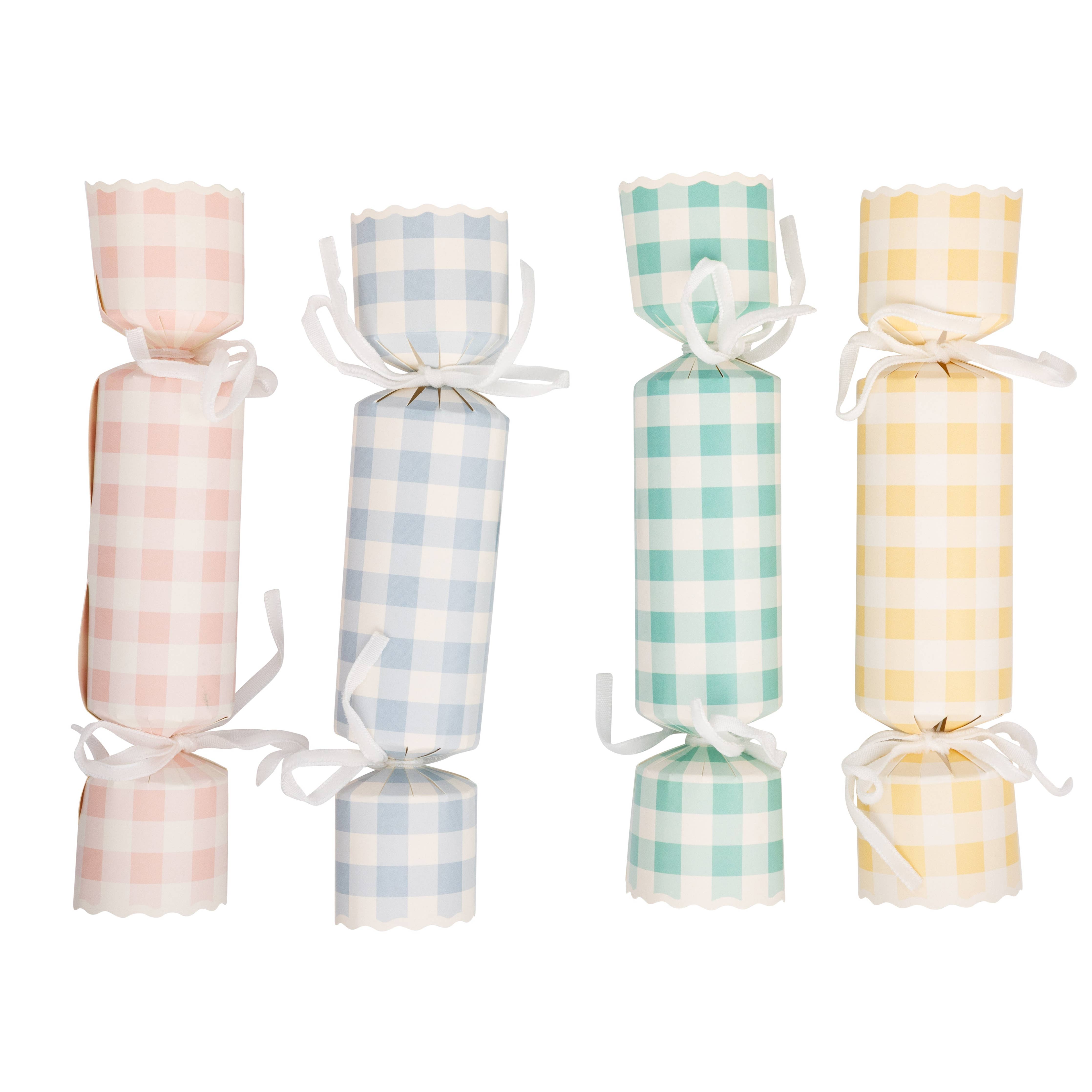 Pastel Gingham Party Crackers (12ct)