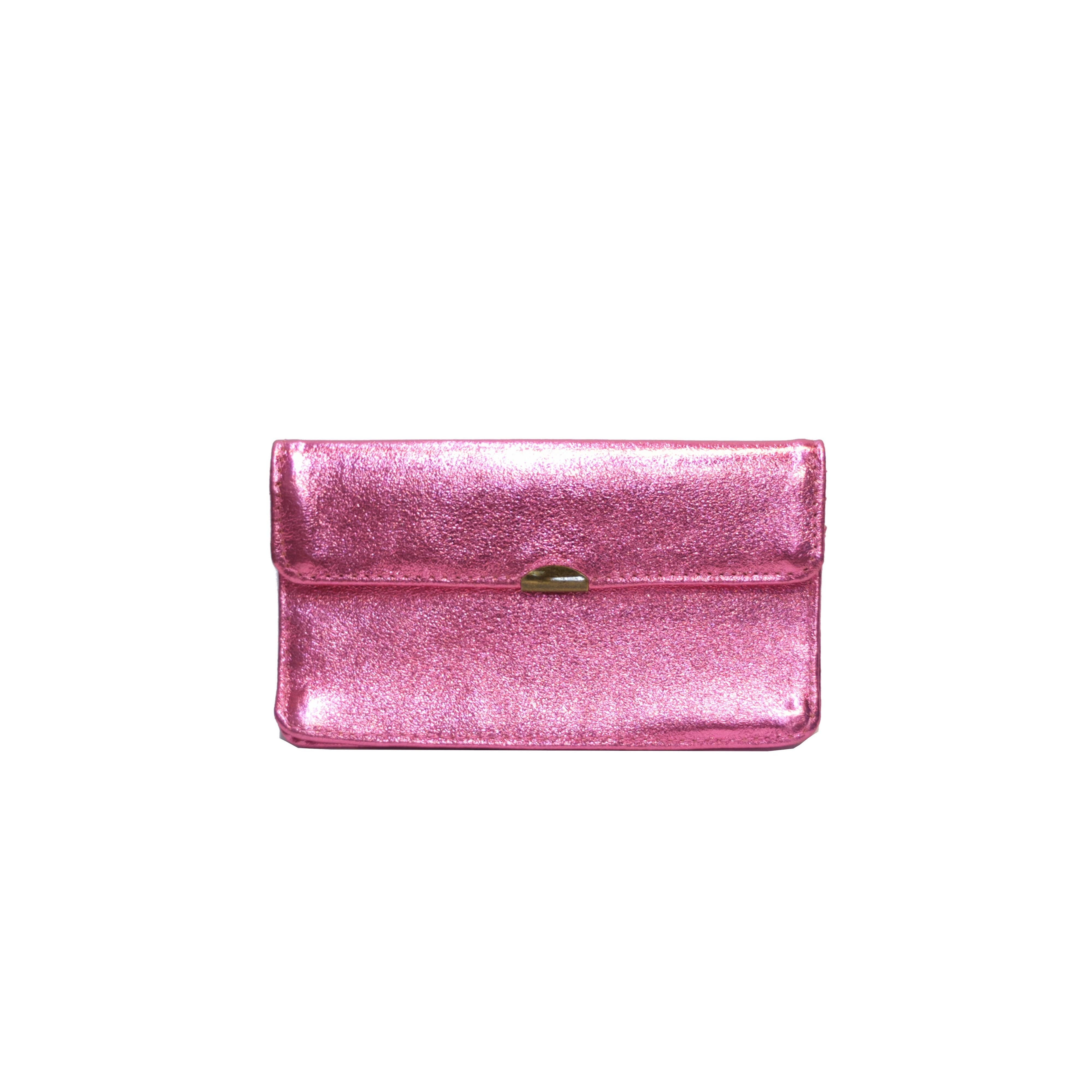 Compact all-in-one leather wallet: Steely